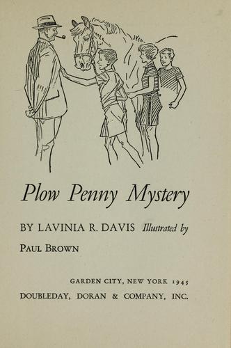 Cover for Plow Penny mystery