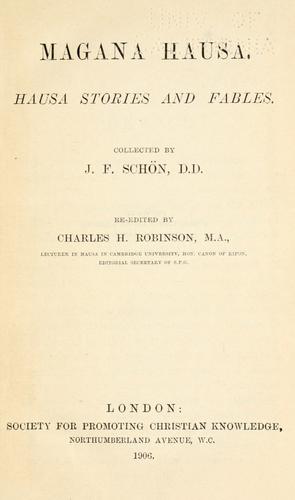 Cover for Magana Hausa