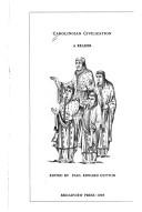 Cover for Carolingian civilization