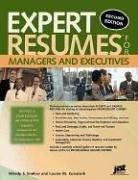 Cover for Expert Resumes for Managers And Executives (Expert Resumes)