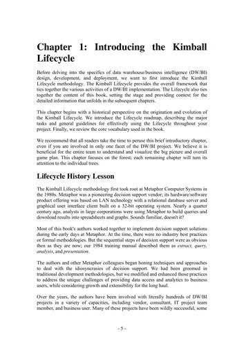 Cover for The data warehouse lifecycle toolkit