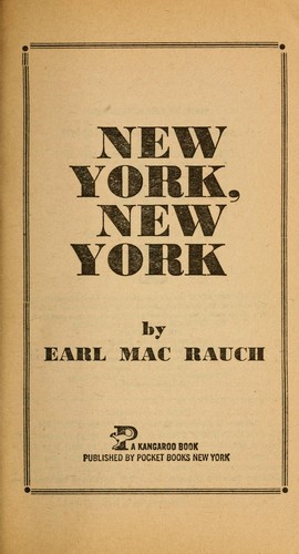 Cover for New York, New York