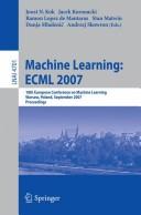 Cover for Machine learning