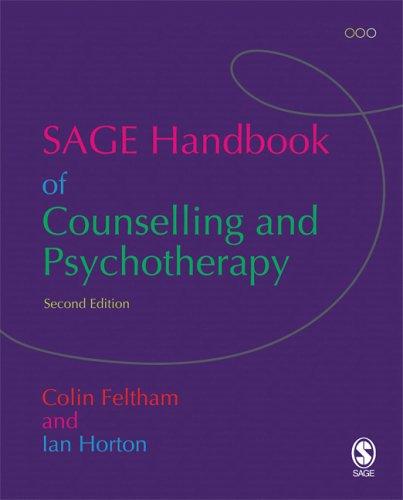 Cover for The SAGE Handbook of Counselling and Psychotherapy