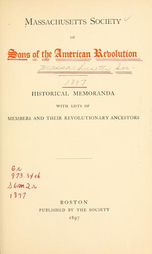Cover for ...Roll of membership with ancestral records...