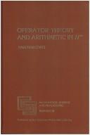Cover for Operator theory and arithmetic in H [infinity]