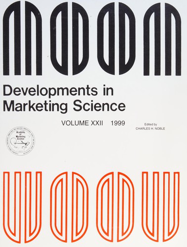 Cover for Proceedings of the annual conference of the Academy of Marketing Science