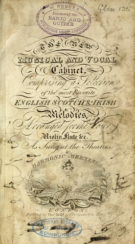 Cover for The new musical and vocal cabinet