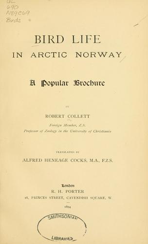 Cover for Bird life in arctic Norway