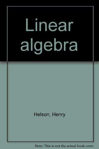 Cover for Linear algebra