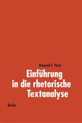 Cover for Einführung in die rhetorische Textanalyse