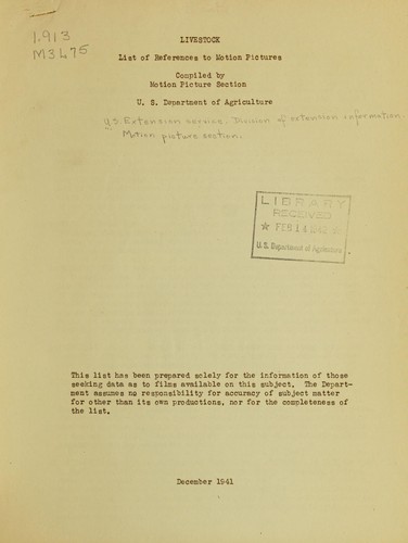 Cover for Livestock