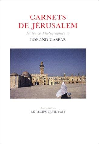 Cover for Carnets de Jérusalem