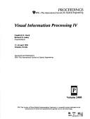Cover for Visual information processing IV