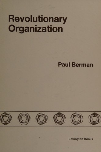 Cover for Revolutionary organization