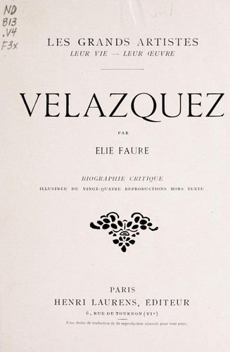 Cover for Velázquez