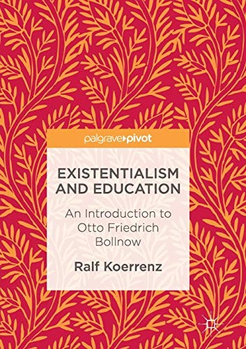 Cover for Existentialism and Education