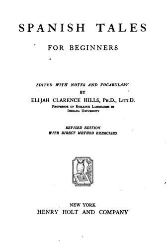 Cover for Spanish tales for beginners