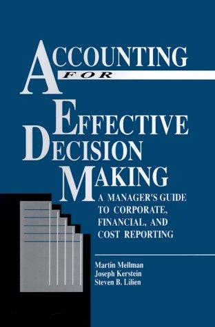 Cover for Accounting For Effective Decision Making