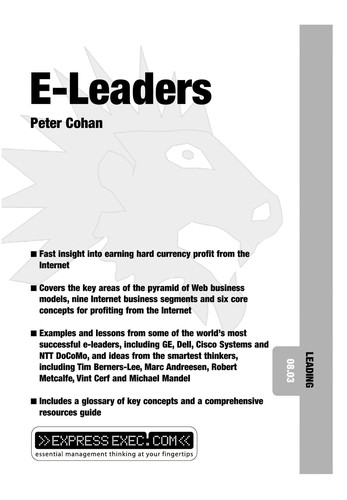 Cover for E-leaders