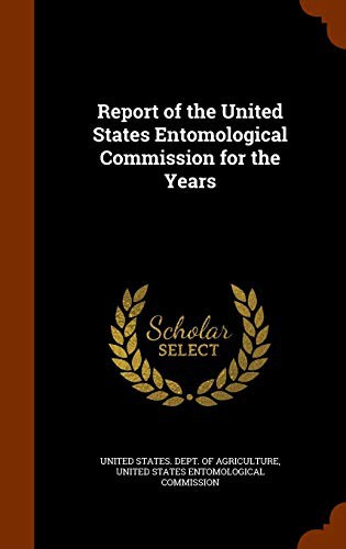 Cover for Report of the United States Entomological Commission for the Years