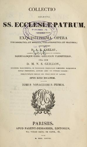 Cover for [Omnia quae extant juxta Benedictinorum versionem]