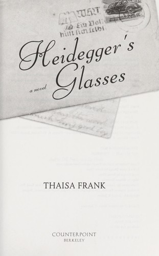 Cover for Heidegger's glasses