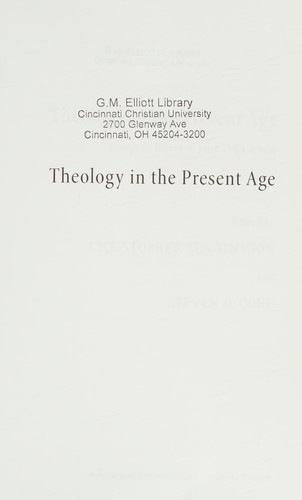 Cover for Theology in the present age