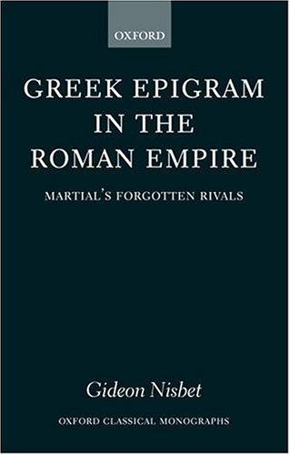 Cover for Greek Epigram in the Roman Empire