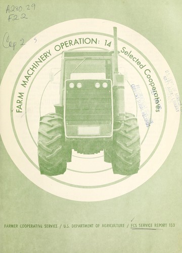 Cover for Farm machinery operation