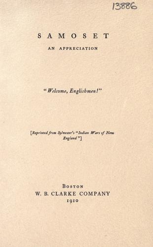 Cover for Samoset
