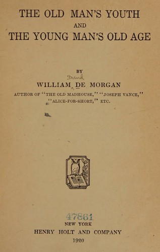 Cover for The Old Man's Youth and the Young Man's Old Age