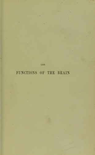 Cover for The functions of the brain