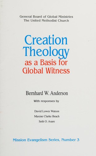 Cover for Creation theology as a basis for global wintess