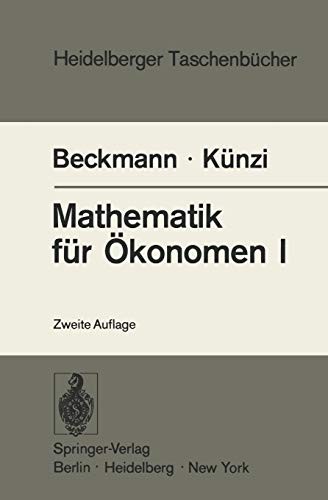 Cover for Mathematik für Ökonomen