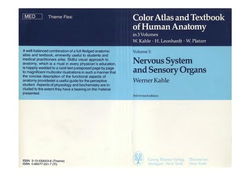 Cover for Colour atlas and textbook of human anatomy