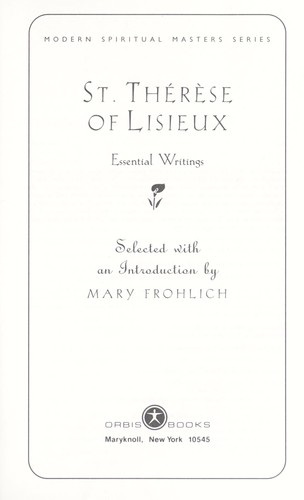 Cover for St. Thérèse of Lisieux
