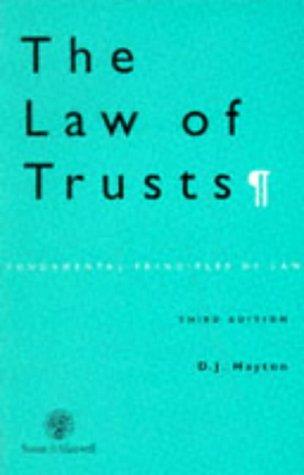 Cover for The Law of Trusts (Fundamental Principles of Law)