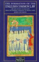 Cover for The formation of the English common law