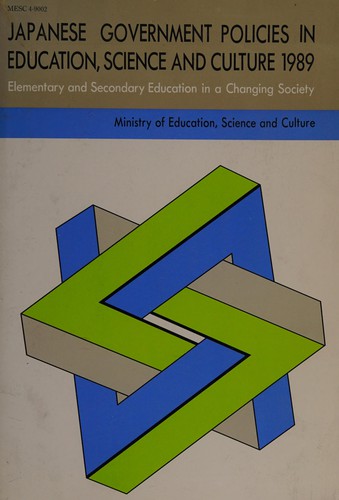 Cover for Japanese government policies in education, science, and culture, 1989