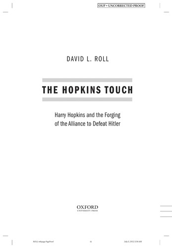 Cover for The Hopkins touch