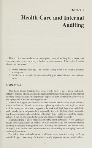 Cover for Effective health care internal auditing