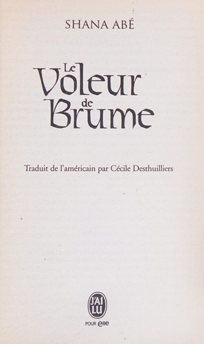 Cover for Le voleur de brume