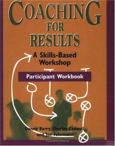 Cover for Coaching for Results Workshop Participant Book