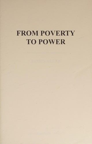 Cover for From Poverty to Power