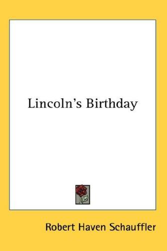 Cover for Lincoln's Birthday