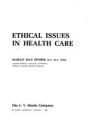 Cover for Ethical issues in health care