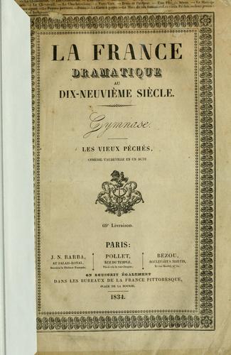 Cover for Les vieux péchés