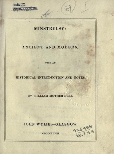 Cover for Minstrelsy