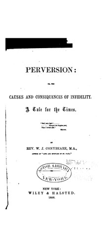 Cover for Perversion: Or, the Causes and Consequences of Infidelity, a Tale for the Times
